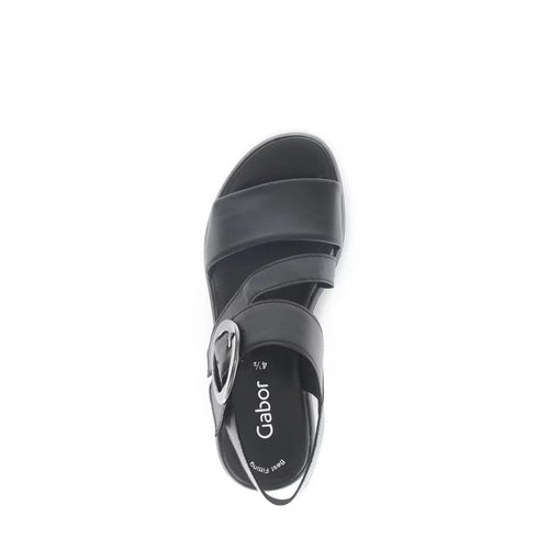 84.627.27 Sandal - Black Leather||84.627.27 Sandale - Cuir noir