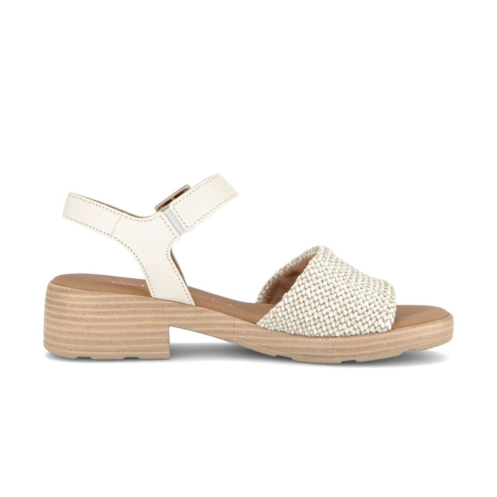82.814.61 Sandal -  Creme Leather||82.814.61 Sandales - Cuir crème