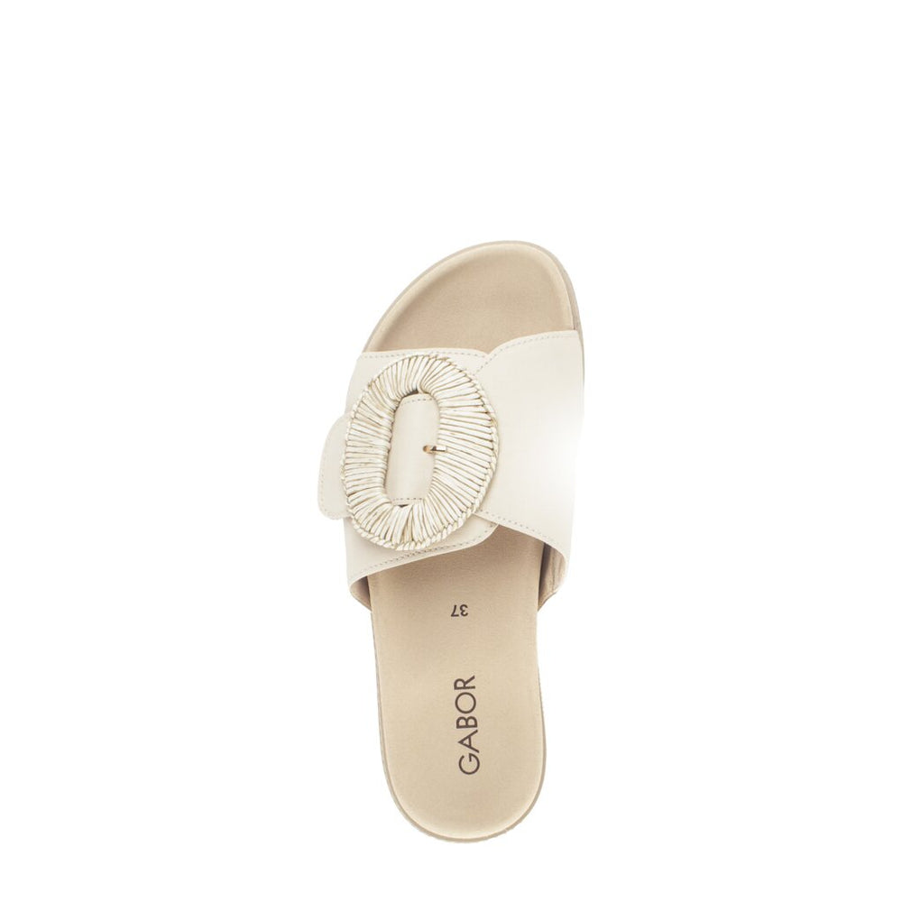 83.742.22 Sandal - Beige Leather||83.742.22 Sandales - Cuir beige