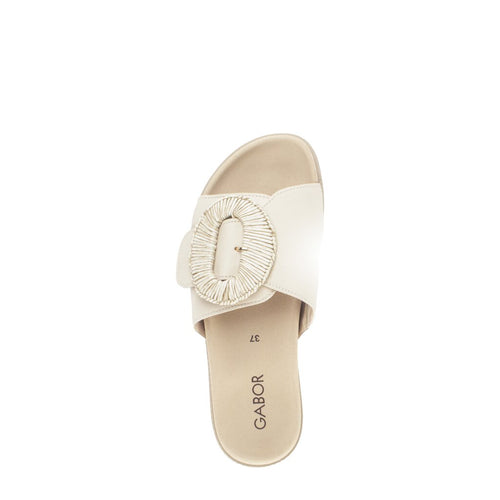 83.742.22 Sandal - Beige Leather||83.742.22 Sandales - Cuir beige
