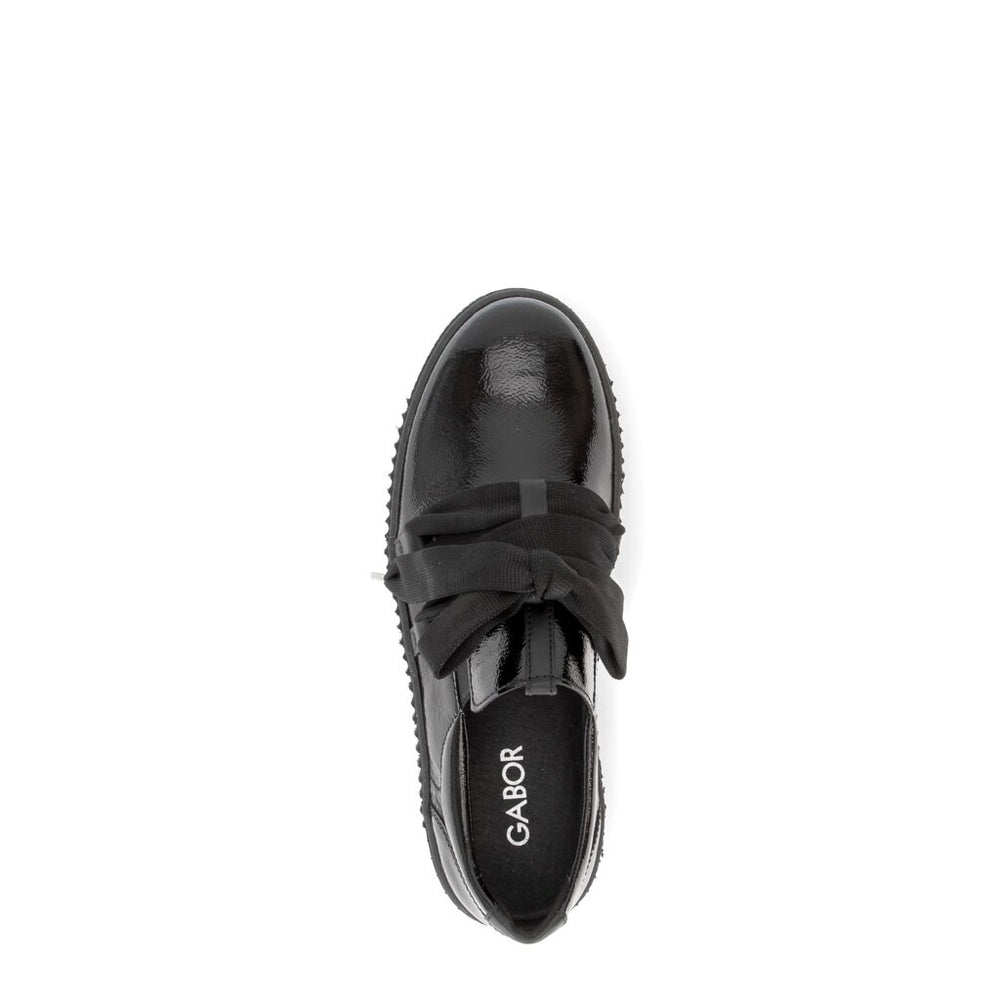 Dora - Black Patent Leather||Dora - Cuir verni noir