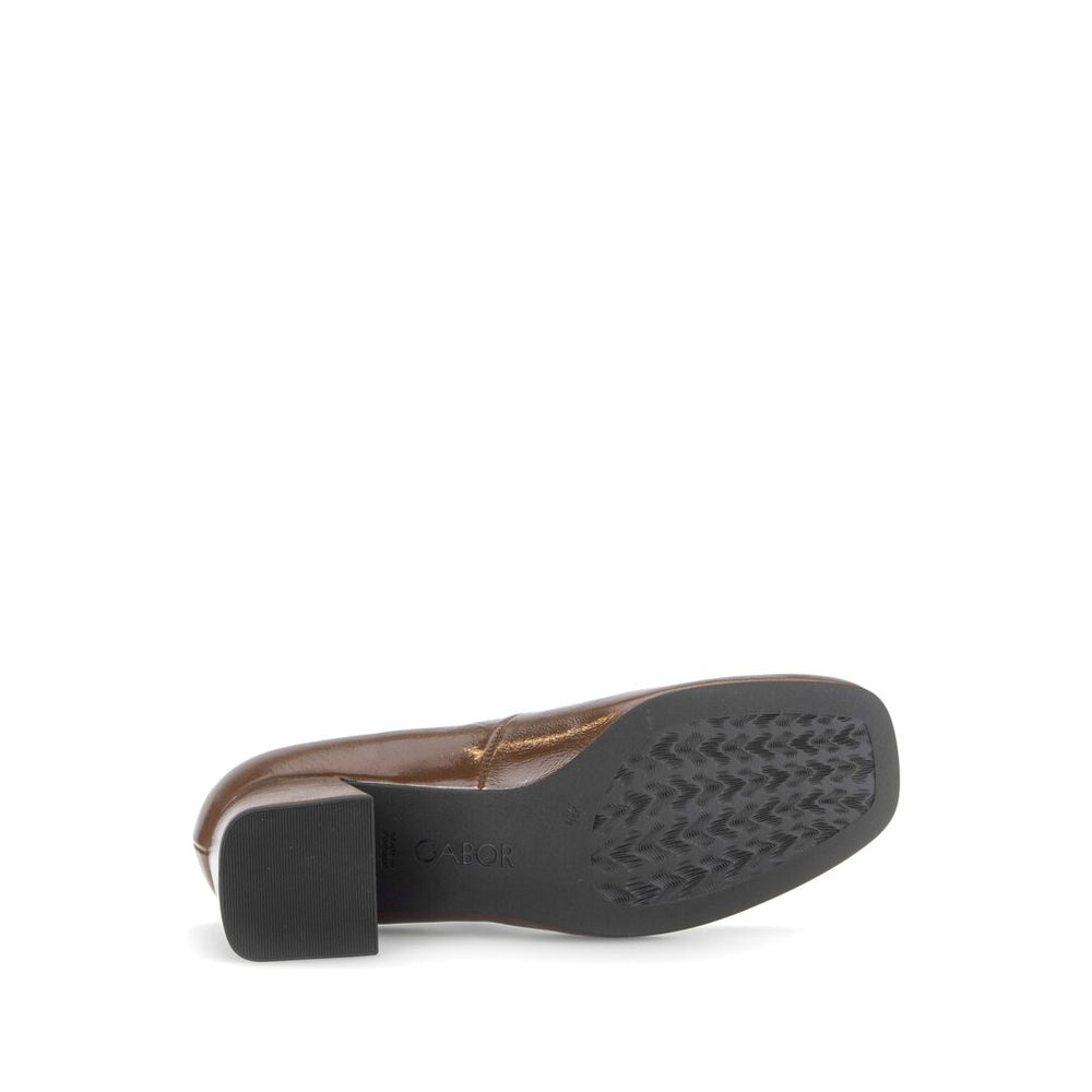 Phoebe - Brown Patent Leather||Phoebe - Cuir verni brun
