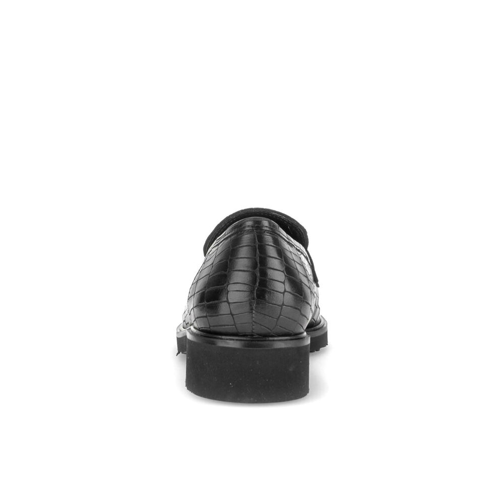Penny - Black Leather||Penny - Cuir noir