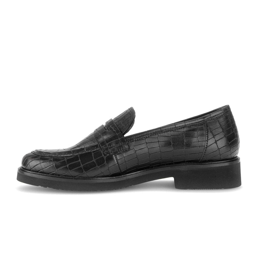 Penny - Black Leather||Penny - Cuir noir