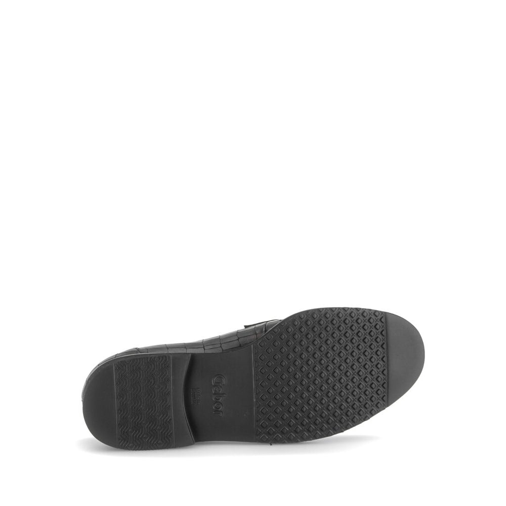 Penny - Black Leather||Penny - Cuir noir