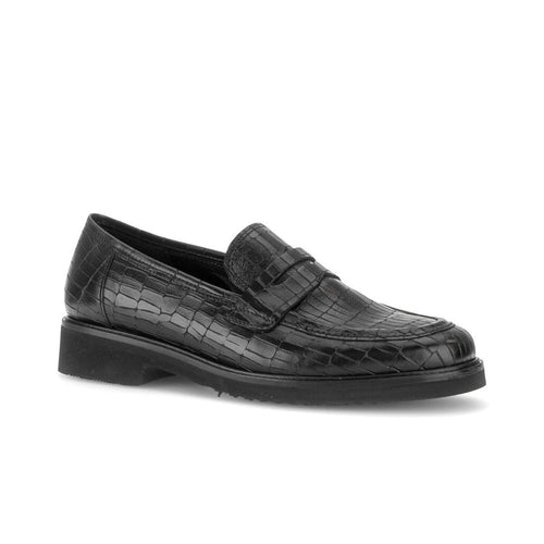 Penny - Black Leather||Penny - Cuir noir