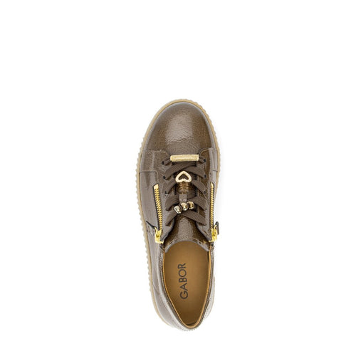 Colette - Brown Patent Leather||Colette - Cuir verni brun