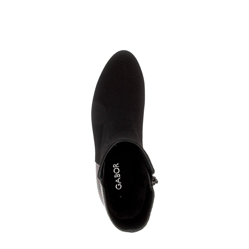 Sharon - Black Suede||Sharon - Cuir noir