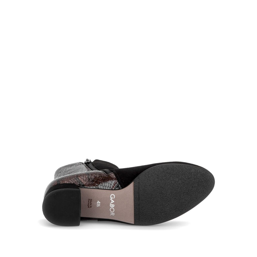 Sharon - Black Suede||Sharon - Cuir noir