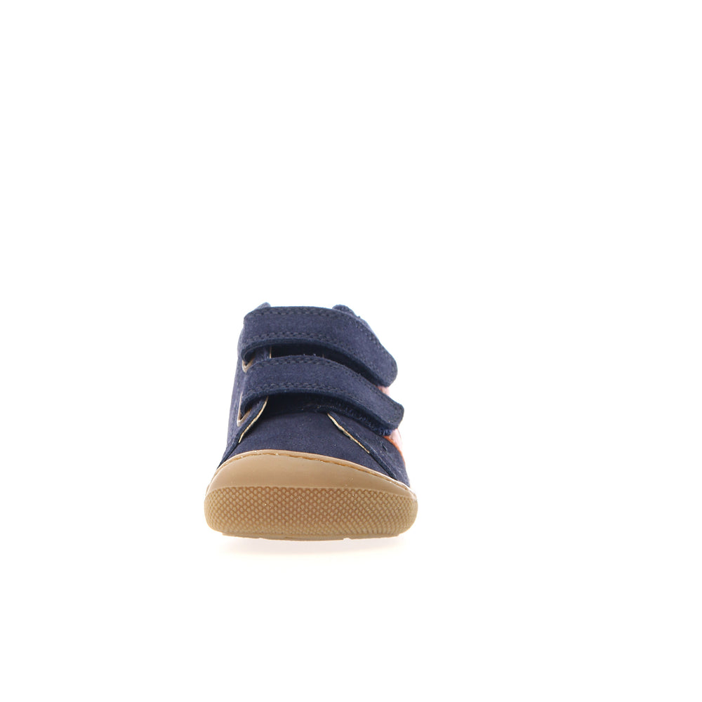 Barefoot Sabby VL - Navy-Dark Orange Suede/Leather