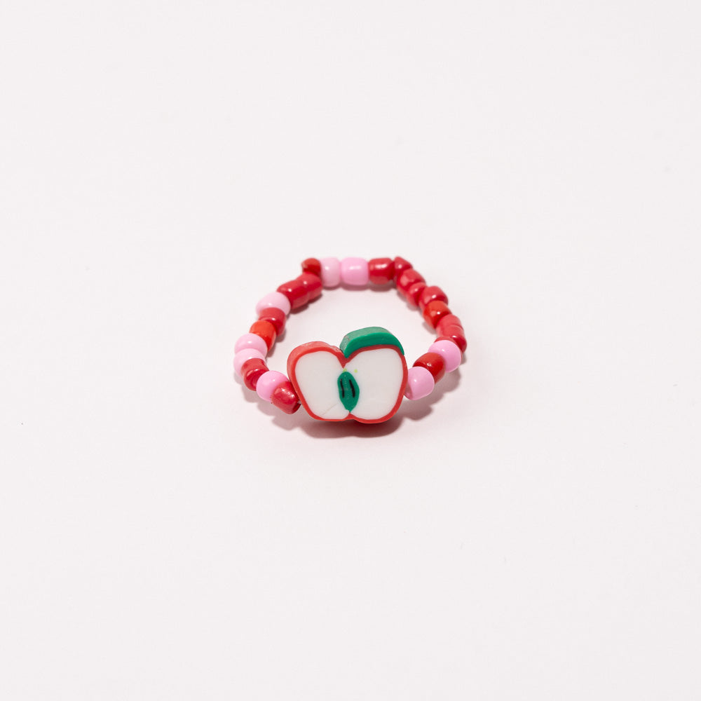 Beaded Shoe Charm - Apple||Breloque pour chaussures en perles - Pomme
