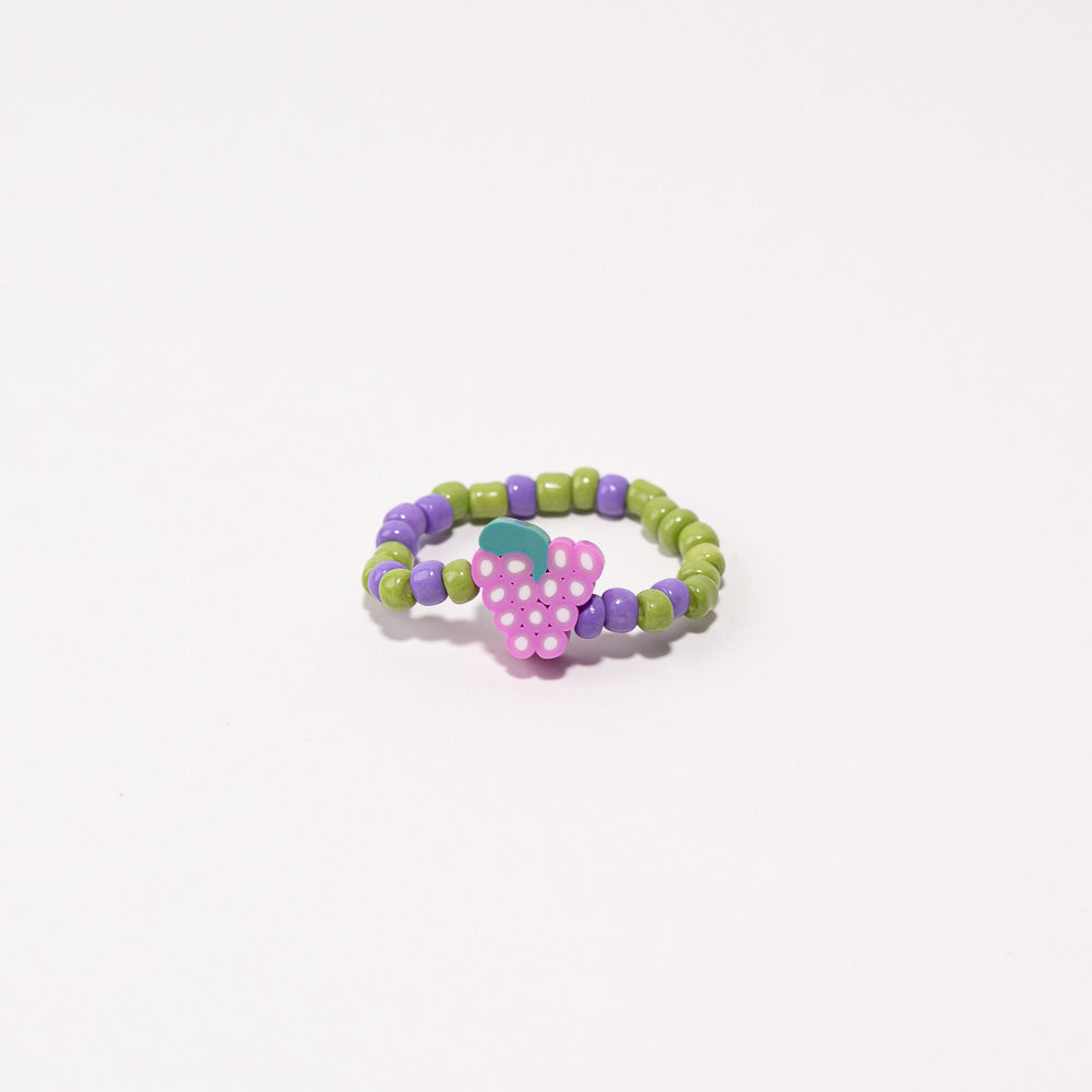Beaded Shoe Charm - Grapes||Breloque pour chaussures en perles - Raisin