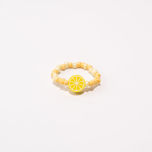 Beaded Shoe Charm - Lemon||Breloque pour chaussures en perles - Citron