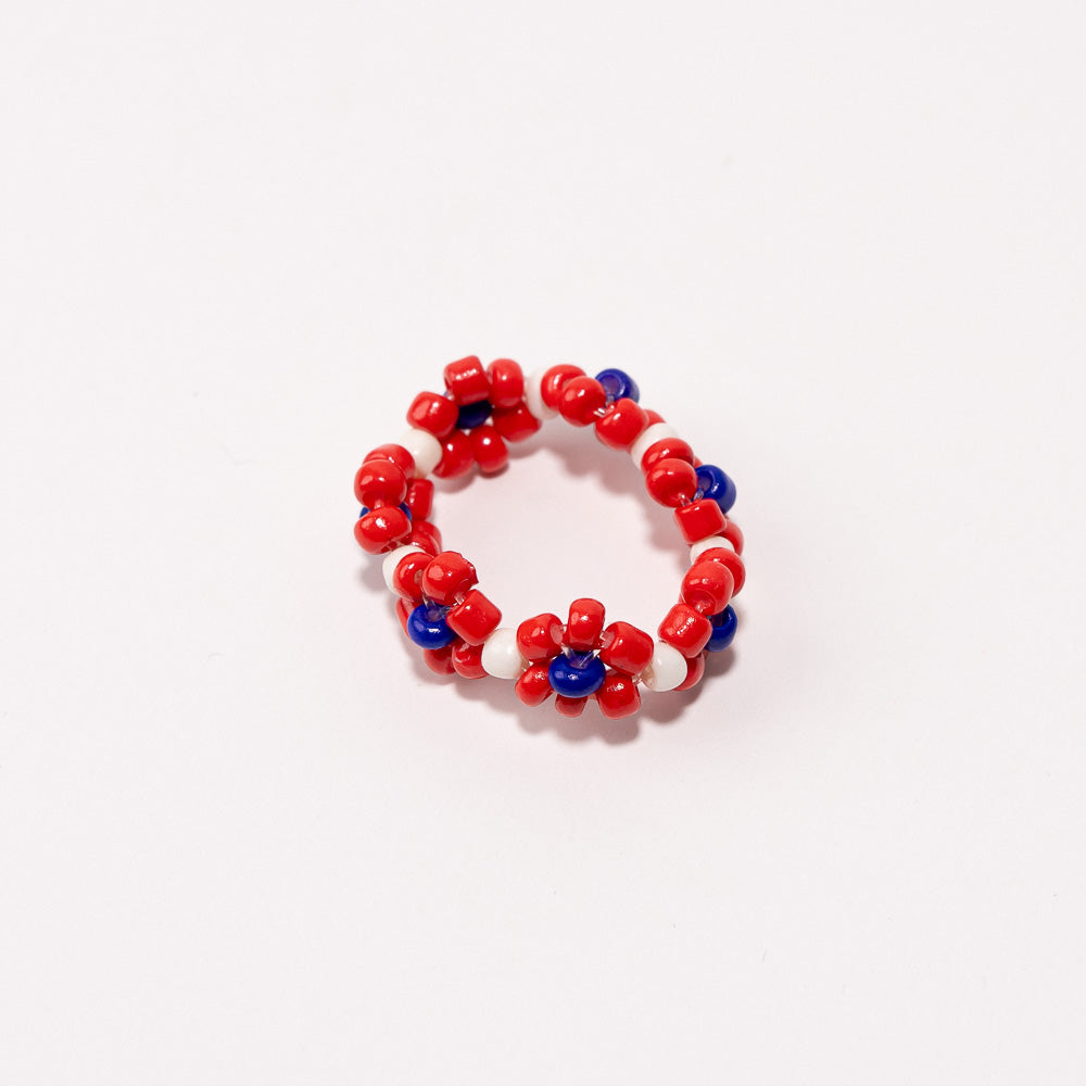 Beaded Shoe Charm - Red Multi||Breloque pour chaussures en perles - Red multicolor