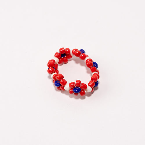 Beaded Shoe Charm - Red Multi||Breloque pour chaussures en perles - Red multicolor