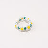 Beaded Shoe Charm - White Multi||Breloque pour chaussures en perles - Blanc multicolor