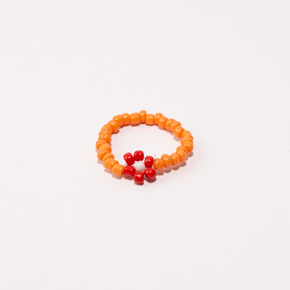 Beaded Shoe Charm - Orange||Breloque pour chaussures en perles - Orange