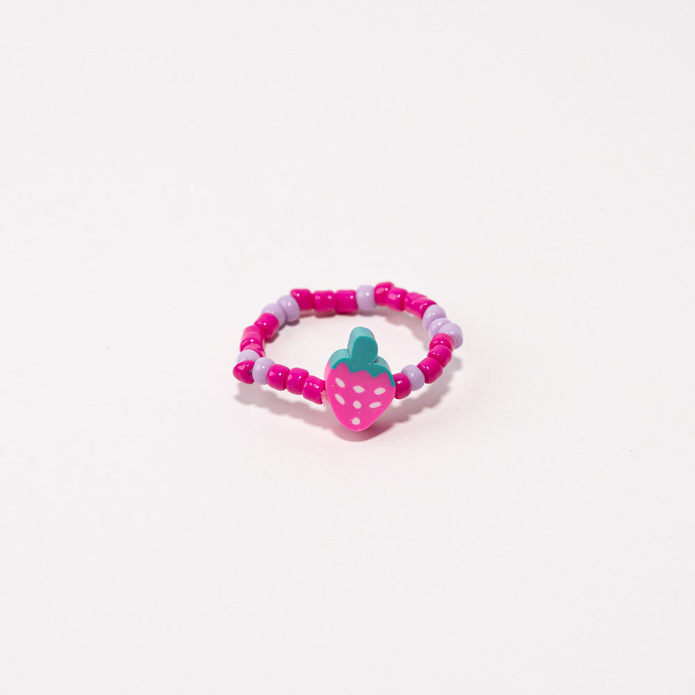 Beaded Shoe Charm - Strawberry||Breloque pour chaussures en perles - Fraise