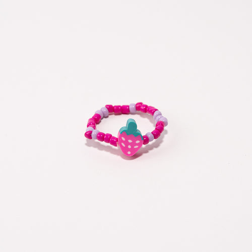 Beaded Shoe Charm - Strawberry||Breloque pour chaussures en perles - Fraise