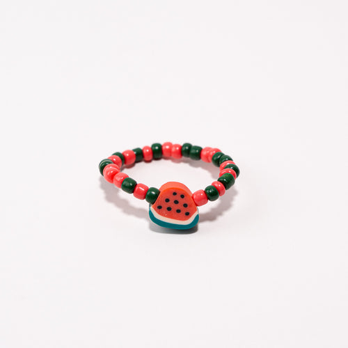 Beaded Shoe Charm - Watermelon||Breloque pour chaussures en perles - Melon d'eau