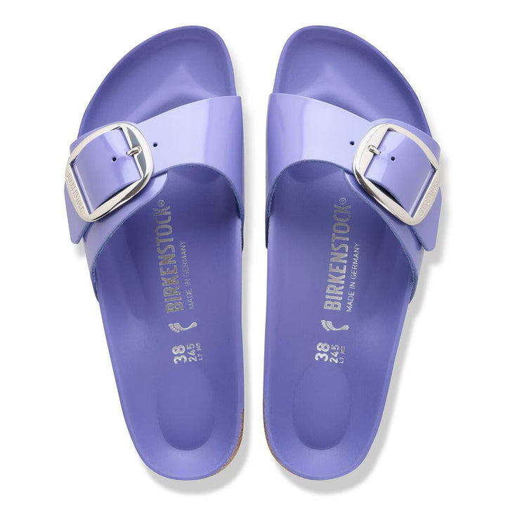 Madrid Big Buckle - High Shine Purple Dusk Leather||Madrid Big Buckle - Cuir brillant violet