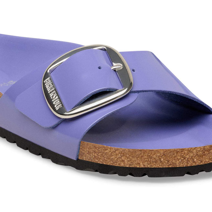 Madrid Big Buckle - High Shine Purple Dusk Leather||Madrid Big Buckle - Cuir brillant violet