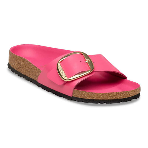 Madrid Big Buckle - High Shine Fuchsia Tulip Leather||Madrid Big Buckle - Cuir brillant fuchsia tulipe