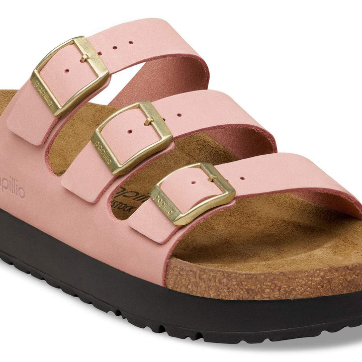 Florida III Platform - Pink Clay Nubuck||Florida III Platform - Cuir nubuck rose argile
