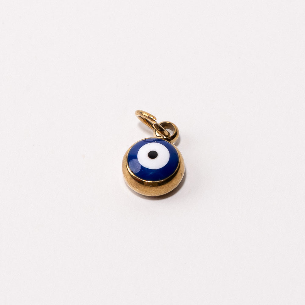 Evil Eye Adjustable Loop Shoe Charm - Gold||Mauvais œil breloque à chaussures ajustable - Or