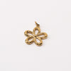 Flower Adjustable Loop Shoe Charm - Gold||Fleur breloque à chaussures ajustable - Or