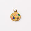 Good Luck Adjustable Loop Shoe Charm - Gold||Bonne chance breloque à chaussures ajustable - Or