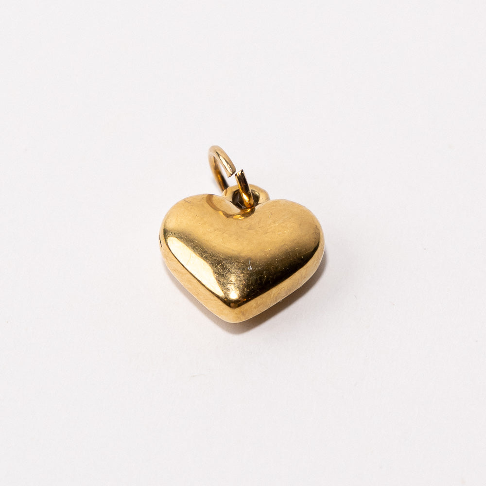 Heart Adjustable Loop Shoe Charm - Gold||Coeur breloque à chaussures ajustable - Or