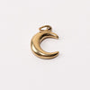 Moon Adjustable Loop Shoe Charm - Gold||Lune breloque à chaussures ajustable - Or
