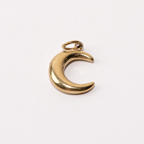 Moon Adjustable Loop Shoe Charm - Gold||Lune breloque à chaussures ajustable - Or