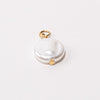 Pearl Adjustable Loop Shoe Charm - Gold||Perle breloque à chaussures ajustable - Or