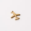 Plane Adjustable Loop Shoe Charm - Gold||Avion breloque à chaussures ajustable - Or