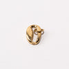 Seashell Adjustable Loop Shoe Charm - Gold||Coquillage breloque à chaussures ajustable - Or