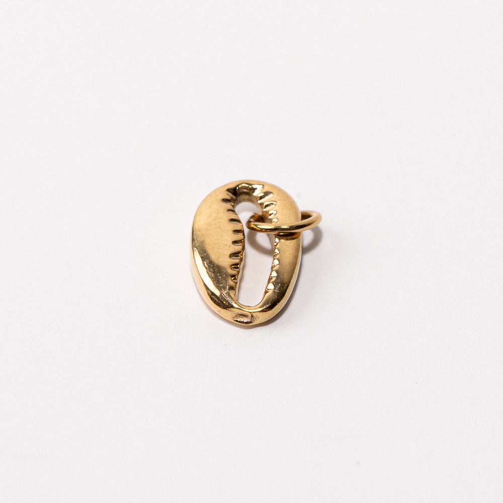 Seashell Adjustable Loop Shoe Charm - Gold||Coquillage breloque à chaussures ajustable - Or