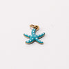 Starfish Adjustable Loop Shoe Charm - Gold||Étoile de mer breloque à chaussures ajustable - Or