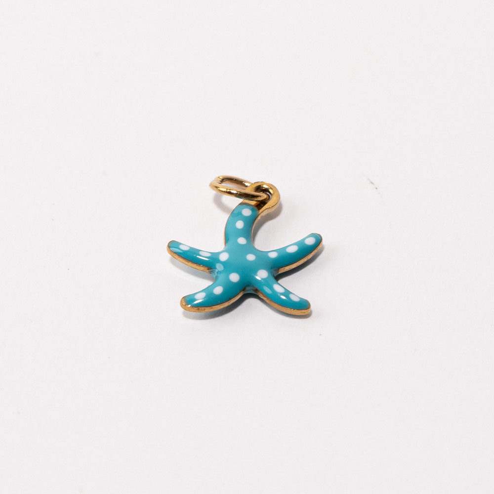 Starfish Adjustable Loop Shoe Charm - Gold||Étoile de mer breloque à chaussures ajustable - Or