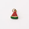 Watermelon Adjustable Loop Shoe Charm - Gold||Melon d'eau breloque à chaussures ajustable - Or