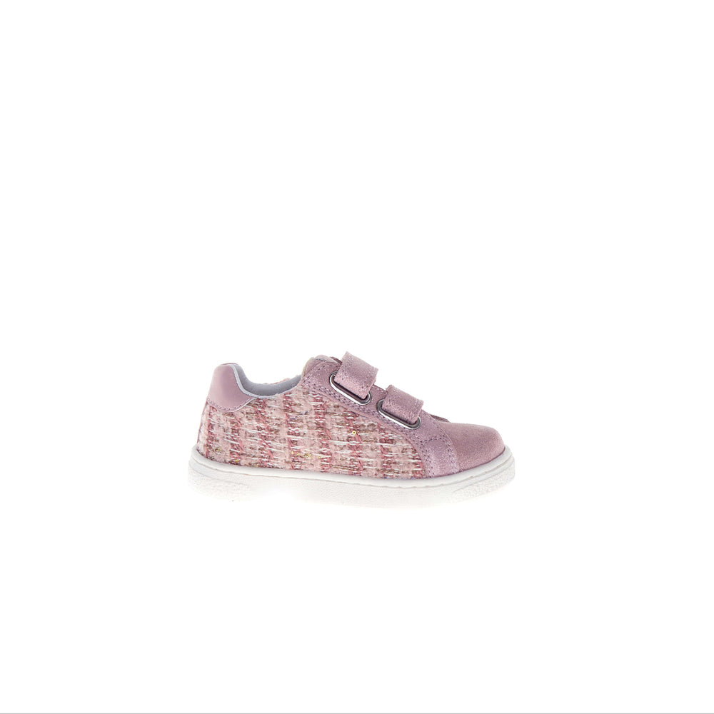Pinn VL - Pink-Platinum Glitter/Lurex Tweed Suede