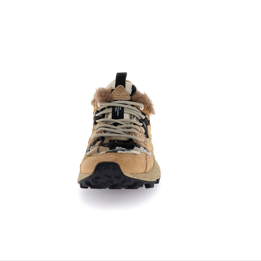 Yamano 3 - Mud Suede/Woolen Knit Braids with Shearling
