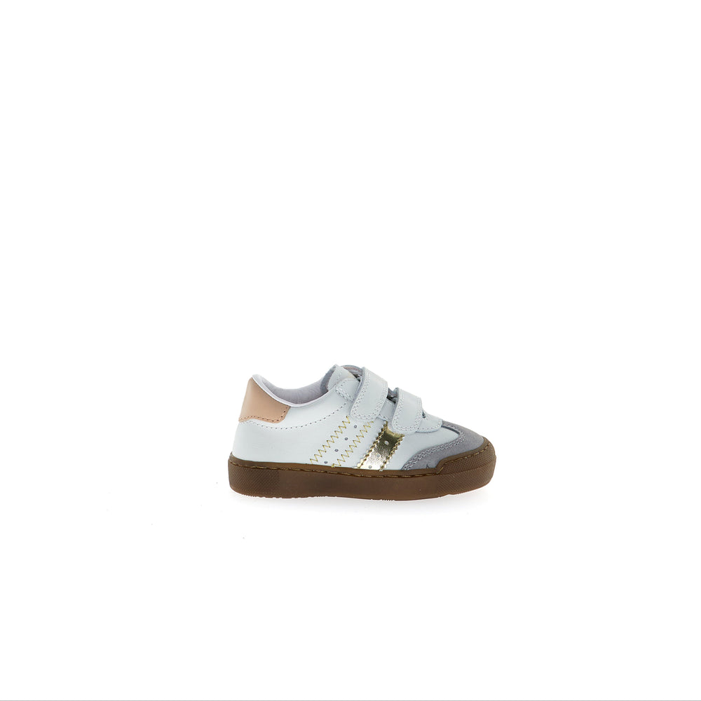 Riby VL - Grey-White-Platinum Leather/Suede