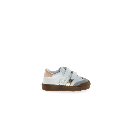 Riby VL - Grey-White-Platinum Leather/Suede