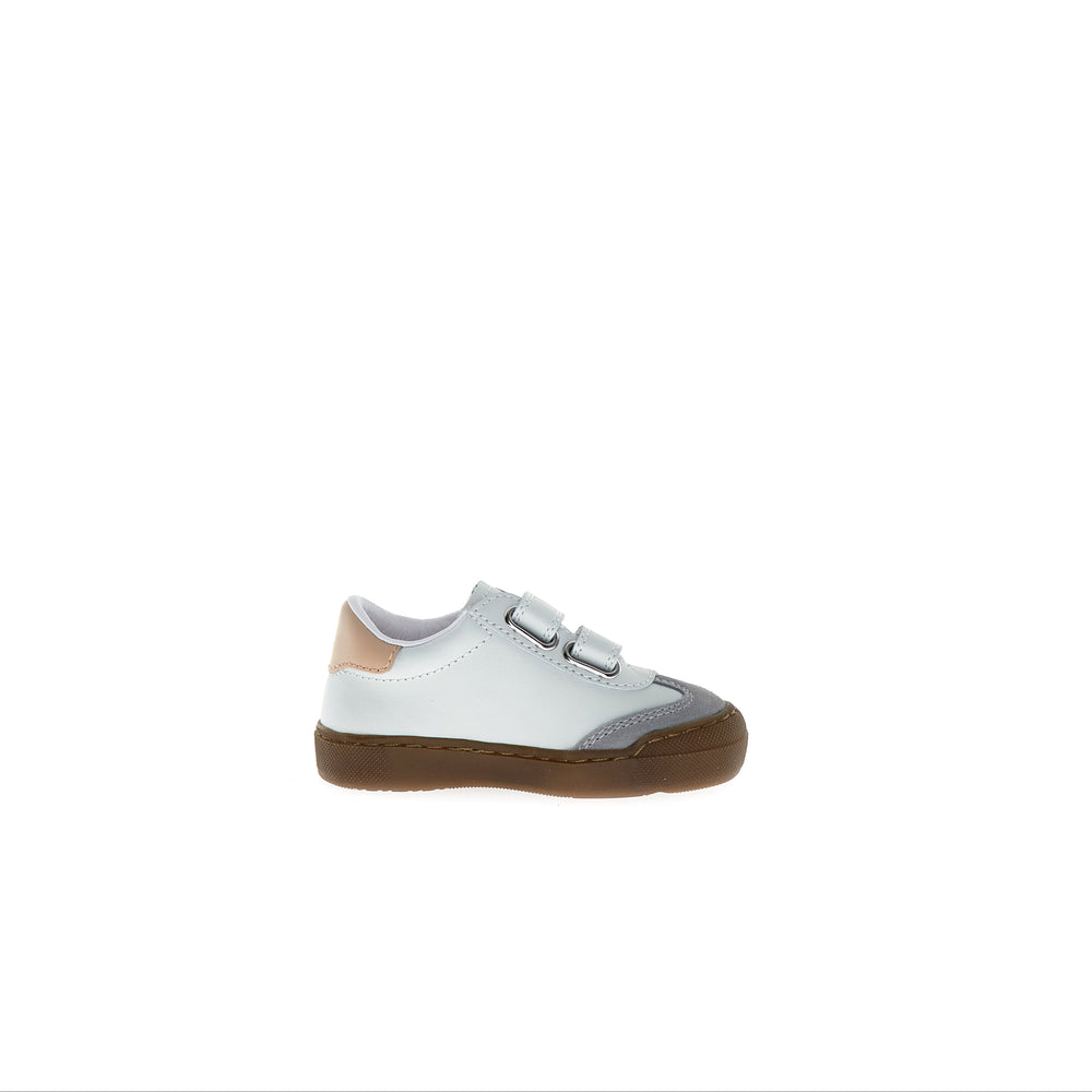 Riby VL - Grey-White-Platinum Leather/Suede