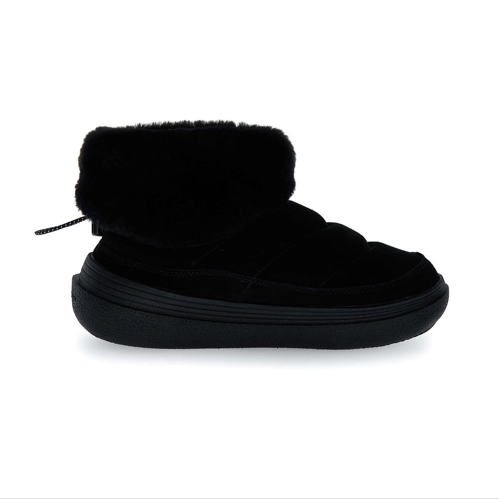 Fami Mid Uni - Black Suede/Shearling