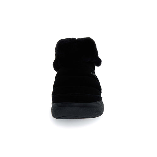 Fami Mid Uni - Black Suede/Shearling