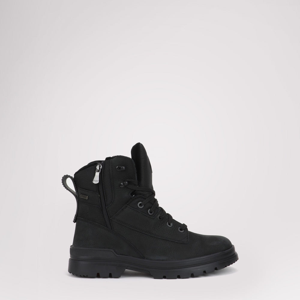 Men's Maddox with Ice grippers - Black Leather||Maddox pour hommes avec crampons - Cuir noir