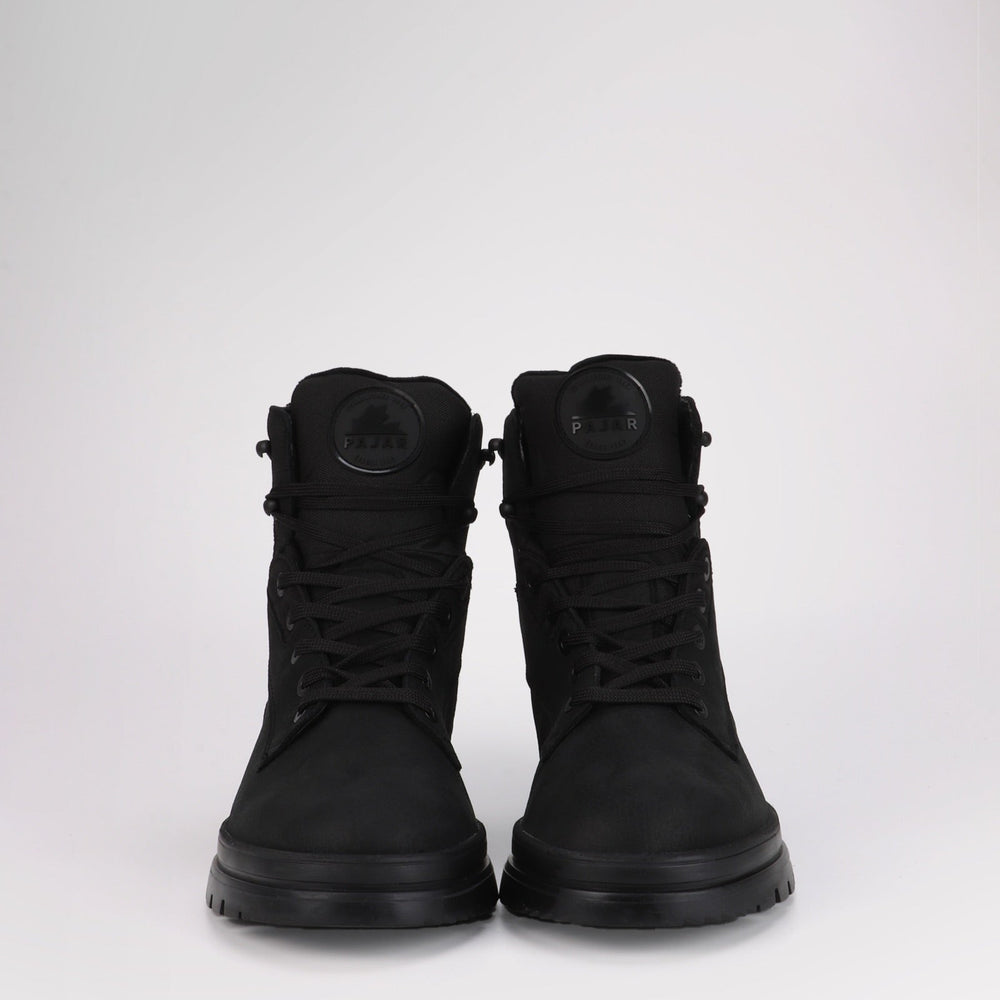 Men's Maddox with Ice grippers - Black Leather||Maddox pour hommes avec crampons - Cuir noir